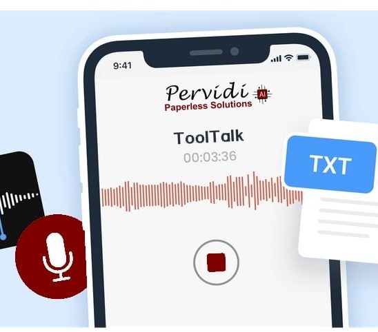 Structuring a toolbox talk on smartphone